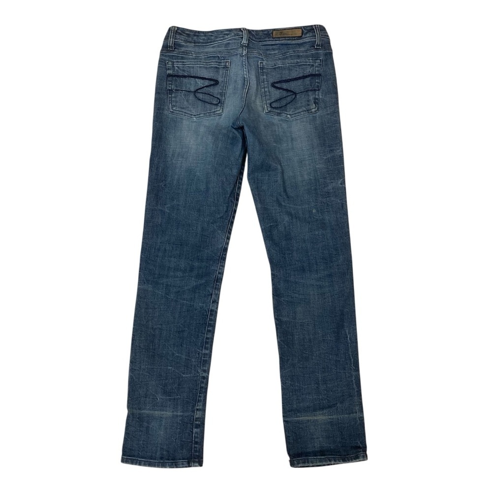 3/$20 Seven7 Medium Wash Low Rise Skinny Jeans 2000’s Retro Women’s 32 Denim - Picture 6 of 10